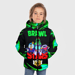 Куртка зимняя для мальчика BRAWL STARS Пламя, цвет: 3D-черный — фото 2