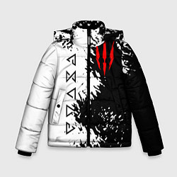 Куртка зимняя для мальчика THE WITCHER, цвет: 3D-светло-серый
