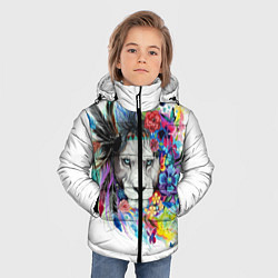 Куртка зимняя для мальчика Лев, цвет: 3D-черный — фото 2