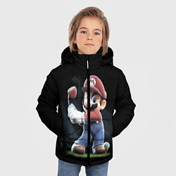 Куртка зимняя для мальчика Марио, цвет: 3D-черный — фото 2