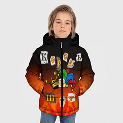 Куртка зимняя для мальчика Король и Шут, цвет: 3D-черный — фото 2