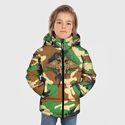 Куртка зимняя для мальчика Камуфляж с гербом МВД, цвет: 3D-черный — фото 2