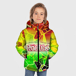 Куртка зимняя для мальчика Роблокс, цвет: 3D-светло-серый — фото 2