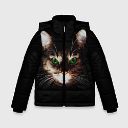 Зимняя куртка для мальчика Зеленоглазый кот