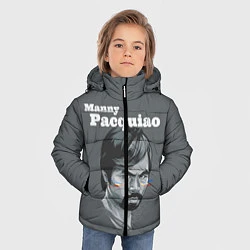 Куртка зимняя для мальчика Manny Pacquiao, цвет: 3D-черный — фото 2