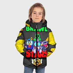 Куртка зимняя для мальчика BRAWL STARS 2020, цвет: 3D-красный — фото 2