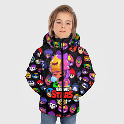 Куртка зимняя для мальчика BRAWL STARS SANDY, цвет: 3D-черный — фото 2