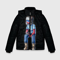 Куртка зимняя для мальчика CountryHumans - Россия, цвет: 3D-красный