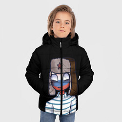 Куртка зимняя для мальчика CountryHumans - Россия, цвет: 3D-черный — фото 2