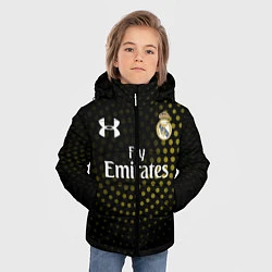 Куртка зимняя для мальчика Real Madrid, цвет: 3D-светло-серый — фото 2