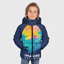 Куртка зимняя для мальчика Imagine Dragons, цвет: 3D-черный — фото 2