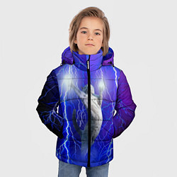 Куртка зимняя для мальчика Грозовой кошак, цвет: 3D-черный — фото 2