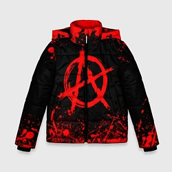 Куртка зимняя для мальчика АНАРХИЯ, цвет: 3D-красный