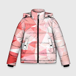 Куртка зимняя для мальчика Pink abstraction, цвет: 3D-черный