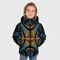 Куртка зимняя для мальчика FRACTAL 2020, цвет: 3D-черный — фото 2