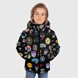 Куртка зимняя для мальчика NBA Pattern, цвет: 3D-светло-серый — фото 2