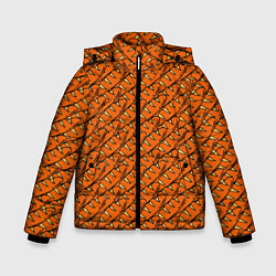 Куртка зимняя для мальчика Хлебушек, цвет: 3D-черный