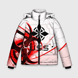 Куртка зимняя для мальчика USS, цвет: 3D-светло-серый