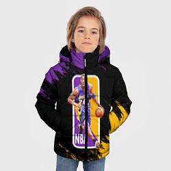 Куртка зимняя для мальчика LA LAKERS KOBE BRYANT, цвет: 3D-черный — фото 2