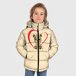 Куртка зимняя для мальчика Мишка, цвет: 3D-черный — фото 2