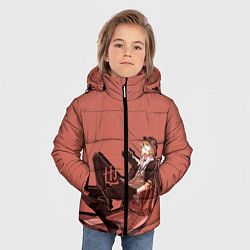 Куртка зимняя для мальчика Чуя Накахара, цвет: 3D-черный — фото 2