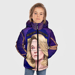 Куртка зимняя для мальчика ДОКТОР КТО, цвет: 3D-светло-серый — фото 2