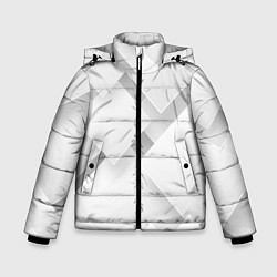 Куртка зимняя для мальчика Геометрическая Абстракция, цвет: 3D-черный