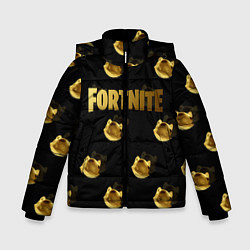 Зимняя куртка для мальчика Fortnite gold