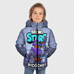 Куртка зимняя для мальчика BRAWL STARS RICOCHET, цвет: 3D-черный — фото 2