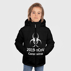 Куртка зимняя для мальчика NCoV-2019: Coronavirus, цвет: 3D-черный — фото 2