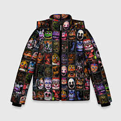 Куртка зимняя для мальчика Five Nights At Freddy's, цвет: 3D-черный