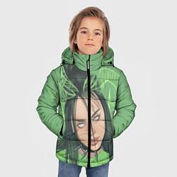 Куртка зимняя для мальчика Billie Eilish, цвет: 3D-красный — фото 2