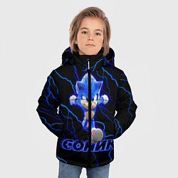 Куртка зимняя для мальчика СОНИК, цвет: 3D-черный — фото 2