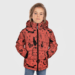 Куртка зимняя для мальчика Приключения Сабрины, цвет: 3D-черный — фото 2