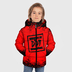 Куртка зимняя для мальчика ДДТ Лого, цвет: 3D-светло-серый — фото 2