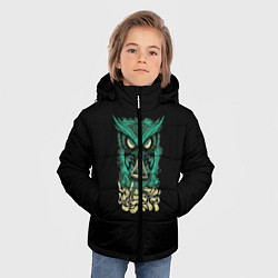 Куртка зимняя для мальчика Owl 1, цвет: 3D-черный — фото 2