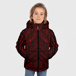 Куртка зимняя для мальчика Ветви, цвет: 3D-красный — фото 2