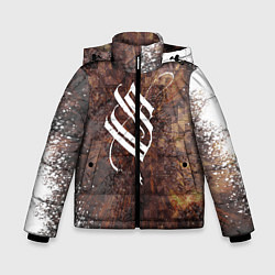 Куртка зимняя для мальчика Stigmata logo, цвет: 3D-черный