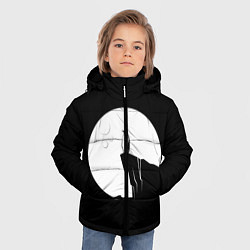 Куртка зимняя для мальчика Одинокий Пингвин, цвет: 3D-черный — фото 2