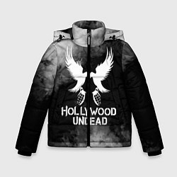 Куртка зимняя для мальчика Hollywood Undead, цвет: 3D-черный