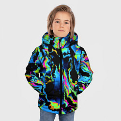 Куртка зимняя для мальчика Кислотность, цвет: 3D-черный — фото 2