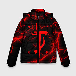 Куртка зимняя для мальчика DOOM ETERNAL, цвет: 3D-красный