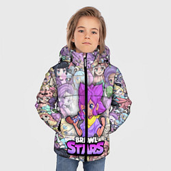 Куртка зимняя для мальчика BrawlStars Girls Oko, цвет: 3D-черный — фото 2