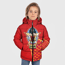 Куртка зимняя для мальчика Save the day, цвет: 3D-светло-серый — фото 2
