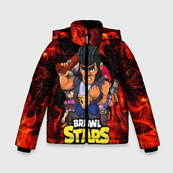 Куртка зимняя для мальчика BRAWL STARS BULL, цвет: 3D-черный