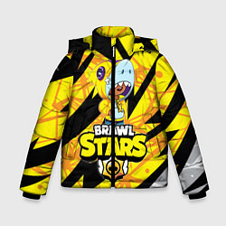 Куртка зимняя для мальчика BRAWL STARS LEON SHARK, цвет: 3D-черный