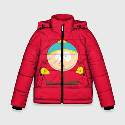 Куртка зимняя для мальчика ЮЖНЫЙ ПАРК, цвет: 3D-красный