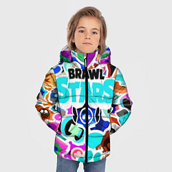 Куртка зимняя для мальчика БРАВЛ СТАРС, цвет: 3D-красный — фото 2