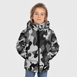 Куртка зимняя для мальчика ГОРОДСКОЙ КАМУФЛЯЖ, цвет: 3D-черный — фото 2