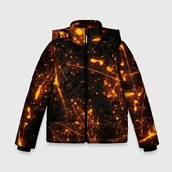 Куртка зимняя для мальчика FLAME, цвет: 3D-черный